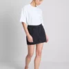 Mini-nederdel i bomuldsdenim