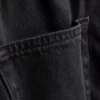 Mini-nederdel i bomuldsdenim