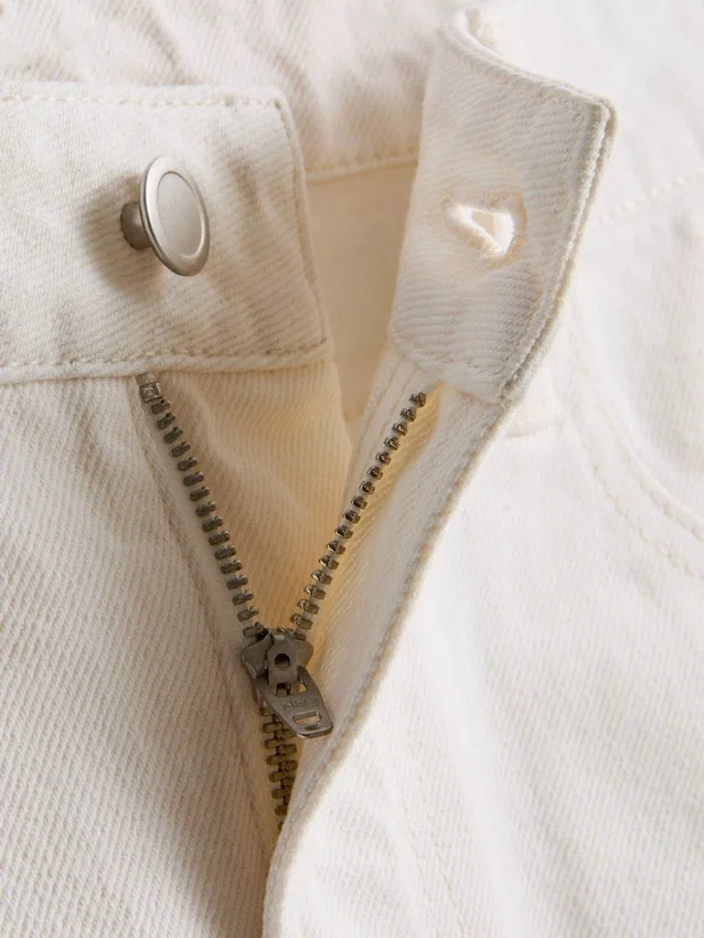 Mini-nederdel i bomuldsdenim