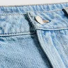 Mini-nederdel i bomuldsdenim