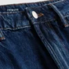 Mini-nederdel i bomuldsdenim
