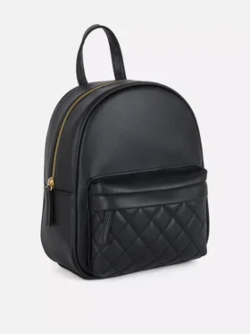 Mini-rygsæk med diamantmønster
