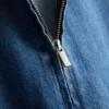 Mini-shiftkjole i bomuldsdenim