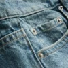 Mini-shorts i bomuldsdenim