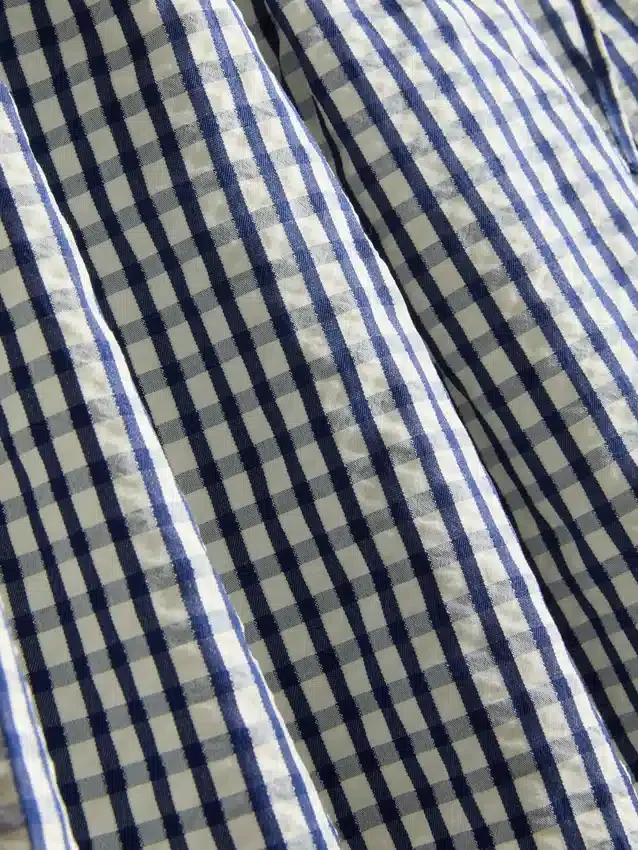 Mini-skaternederdel i gingham
