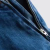 Mini-skort i bomuldsdenim