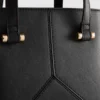 Mini-tote-taske i imiteret læder