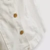 Minikjole i bomuldsdenim med knapper