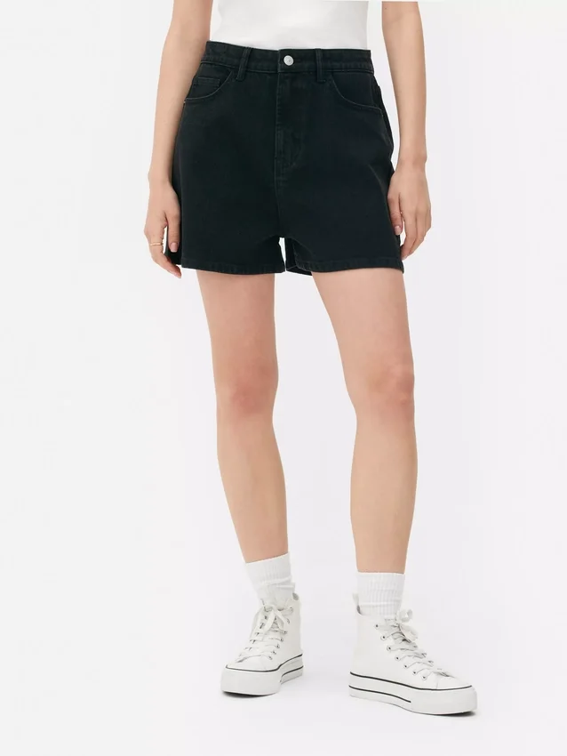 Mom-shorts i denim