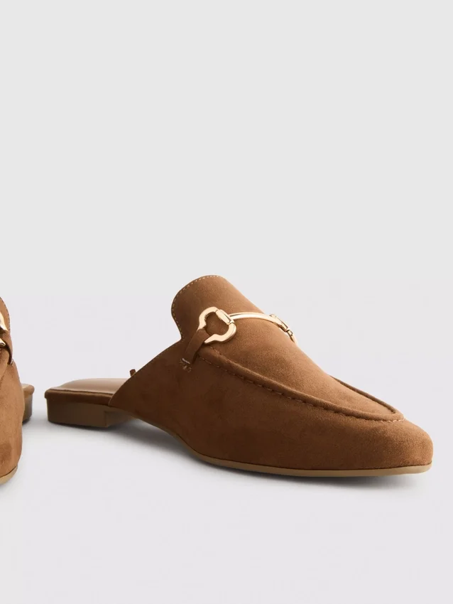 Mule-loafers med snaffle-detaljer