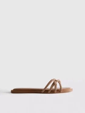 Mule-sandaler i Diamanta-vævning