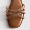Mule-sandaler i Diamanta-vævning