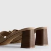 Mule-sandaler med spænde og blokhæl
