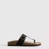 Mule-sandaler med T-bar og spænde