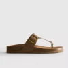 Mule-sandaler med T-bar og spænde