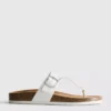 Mule-sandaler med T-bar og spænde