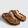 Mule-sandaler med T-bar og spænde