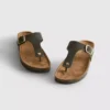 Mule-sandaler med T-bar og spænde