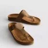 Mule-sandaler med T-bar og spænde