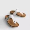 Mule-sandaler med T-bar og spænde
