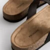 Mule-sandaler med T-bar og spænde