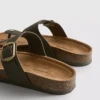 Mule-sandaler med T-bar og spænde