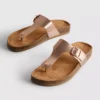 Mule-sandaler med T-bar og spænde