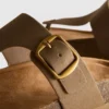 Mule-sandaler med T-bar og spænde