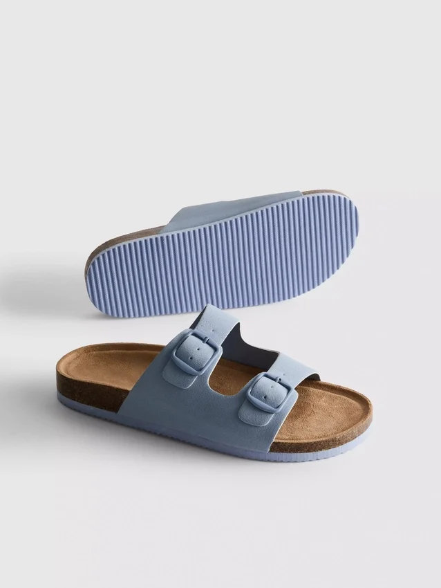Mulesandaler med dobbelt spænde