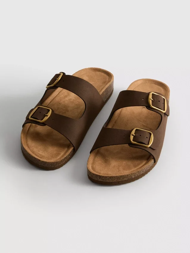 Mulesandaler med dobbelt spænde