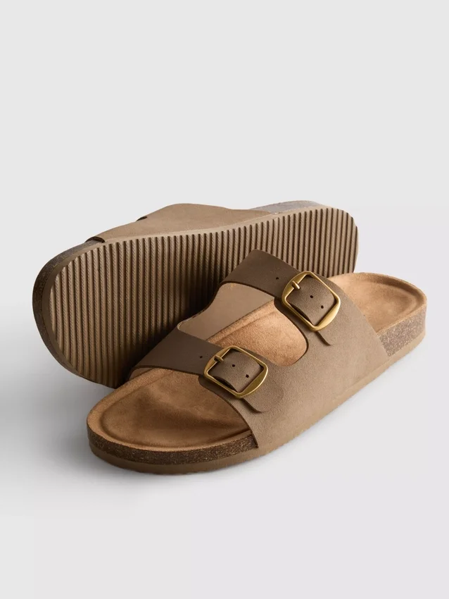 Mulesandaler med dobbelt spænde