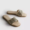 Mulesandaler med rhinestones