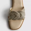 Mulesandaler med rhinestones