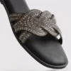 Mulesandaler med rhinestones