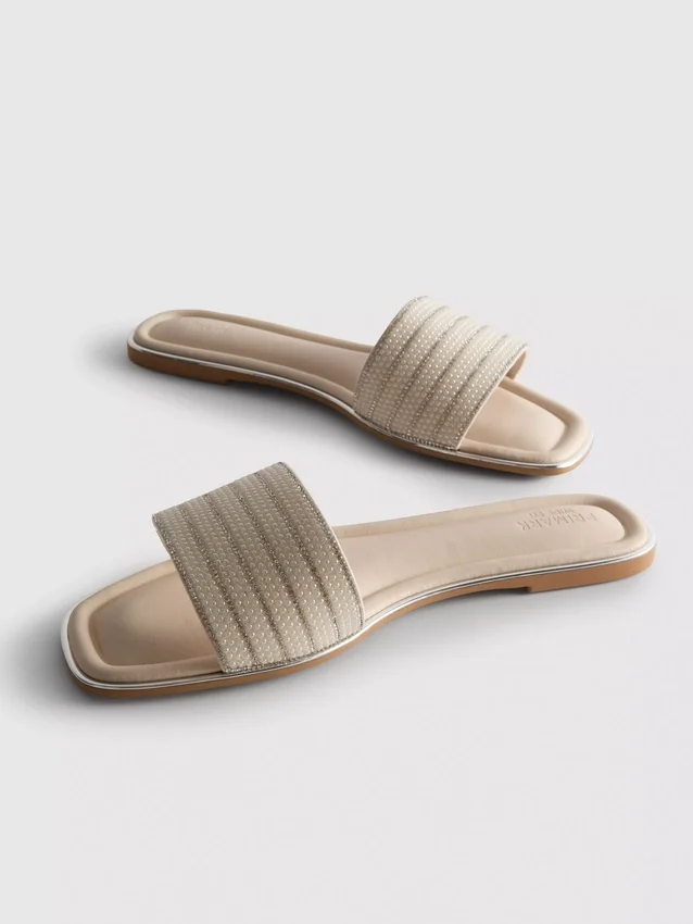 Mulesandaler med rhinsten