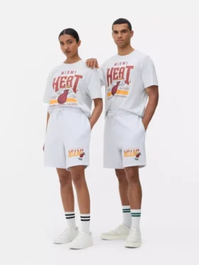 NBA Miami Heat shorts med snøre i taljen