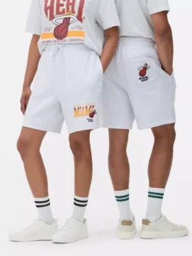 NBA Miami Heat shorts med snøre i taljen