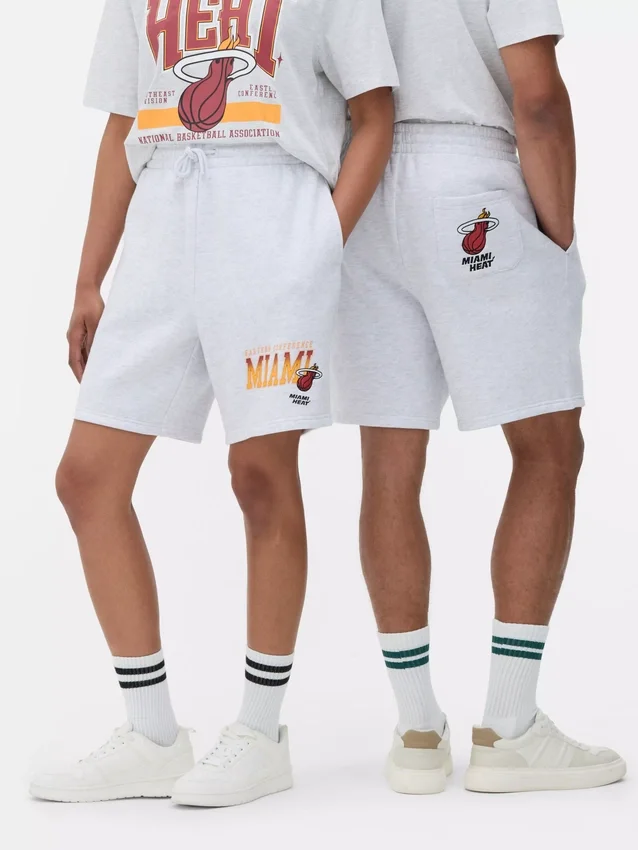 NBA Miami Heat shorts med snøre i taljen