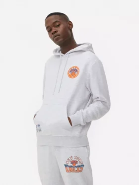 NBA New York Knicks hættetrøje med snøre