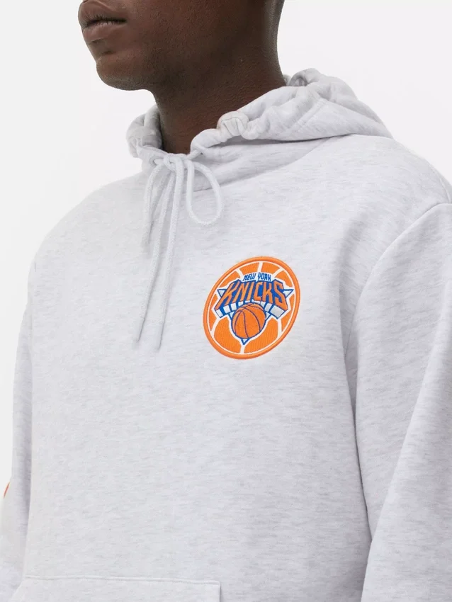 NBA New York Knicks hættetrøje med snøre