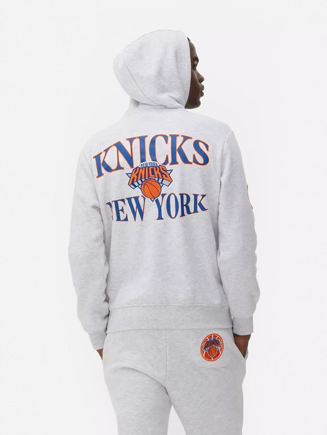 NBA New York Knicks hættetrøje med snøre