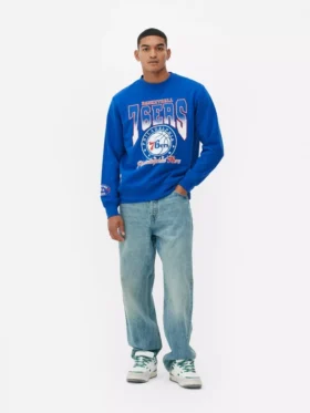 NBA Philadelphia 76ers sweatshirt med grafisk print