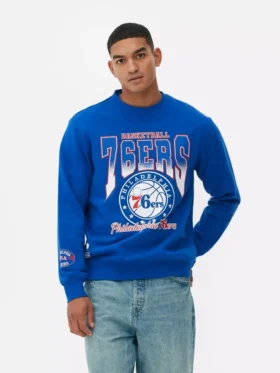 NBA Philadelphia 76ers sweatshirt med grafisk print