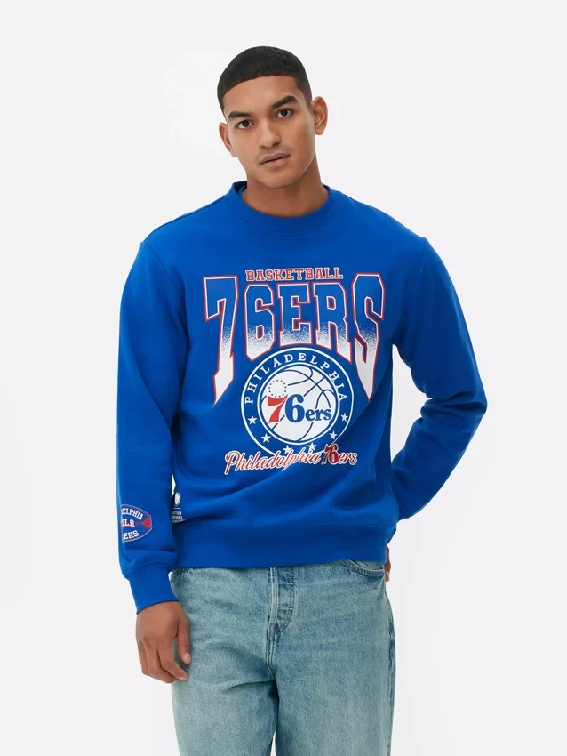 NBA Philadelphia 76ers sweatshirt med grafisk print