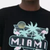 Neon Miami-skjorte med grafisk print