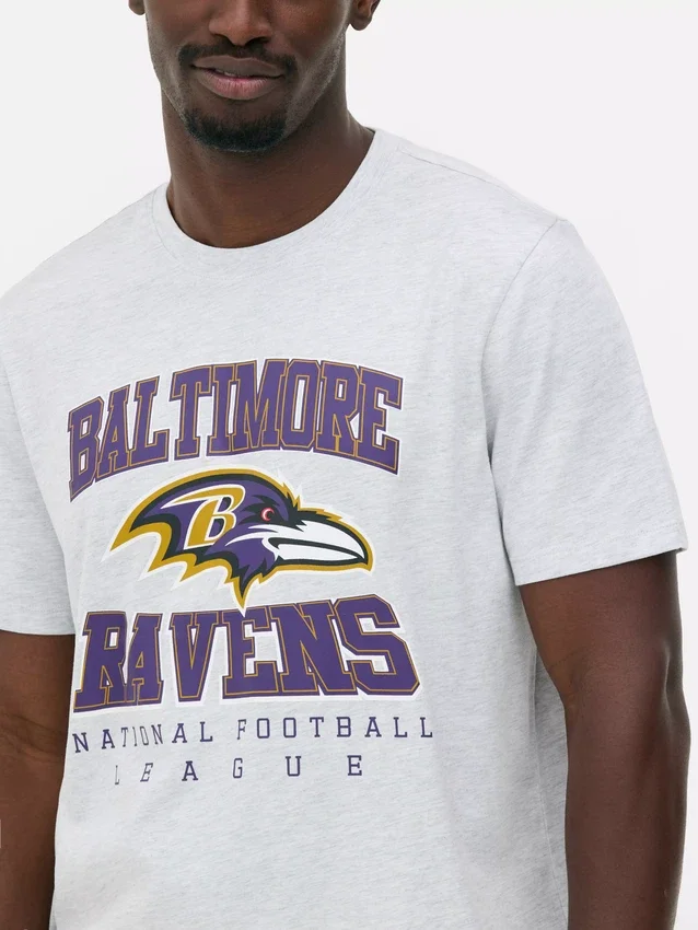 NFL Baltimore Ravens-logo-T-skjorte