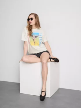 Nirvana bomulds-T-shirt med regnbue-motiv