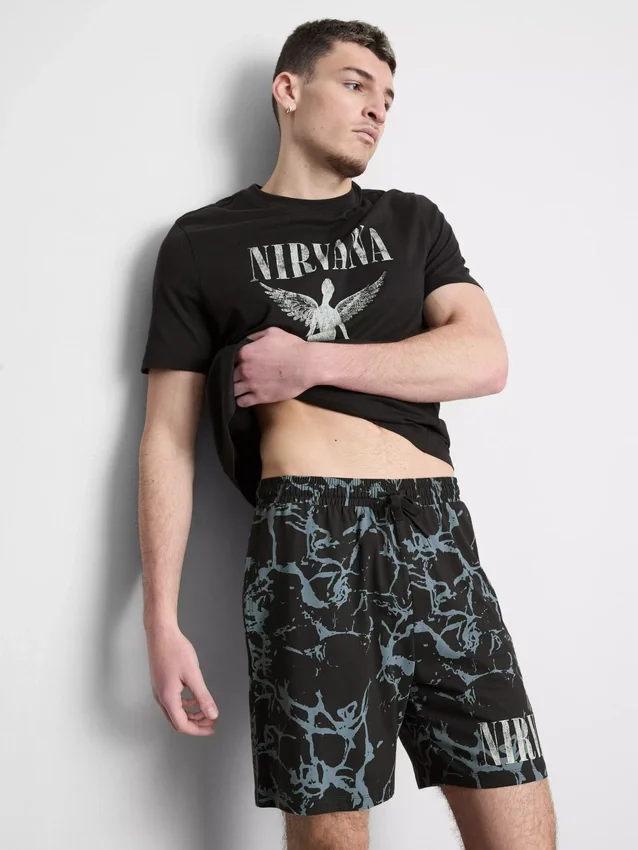 Nirvana kort pyjamassæt