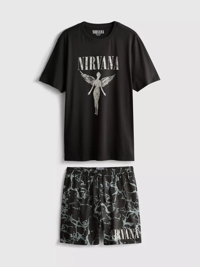 Nirvana kort pyjamassæt