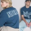 Nirvana-skjorte med engel-motiv